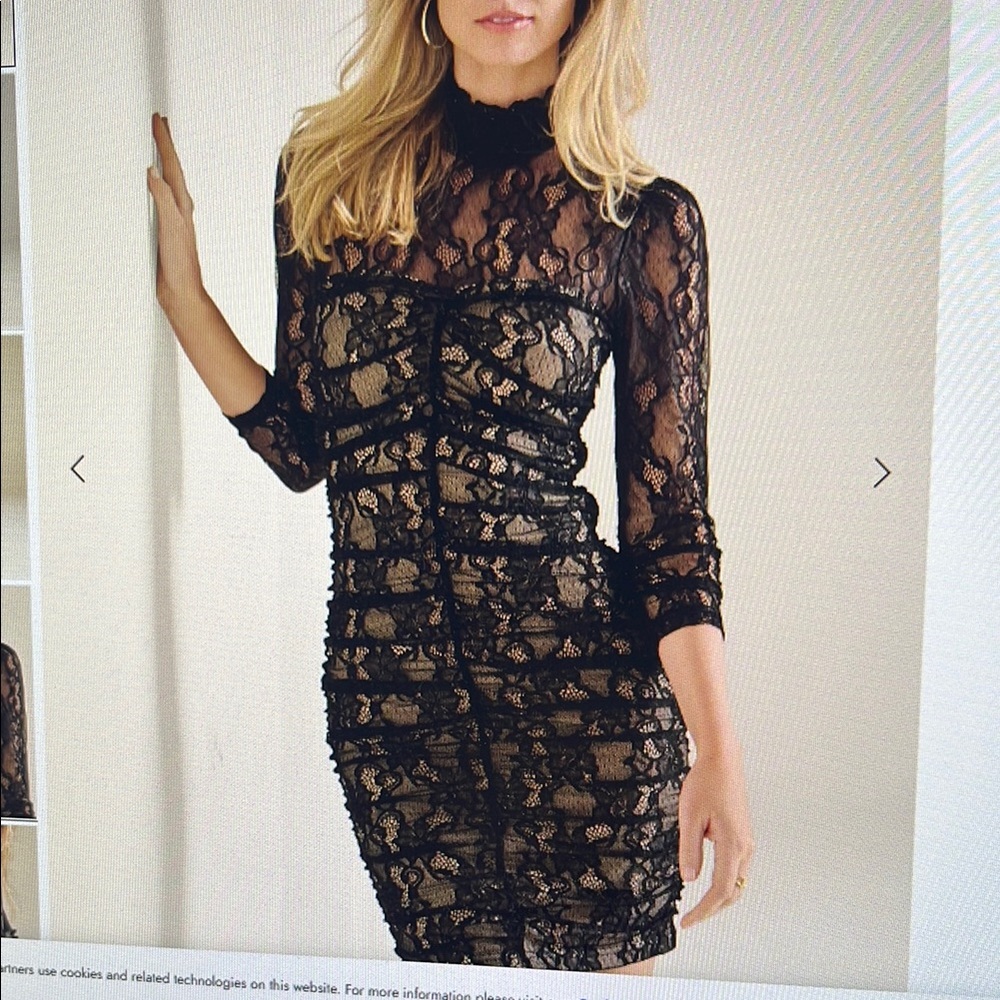 Elegant Black Lace Dress